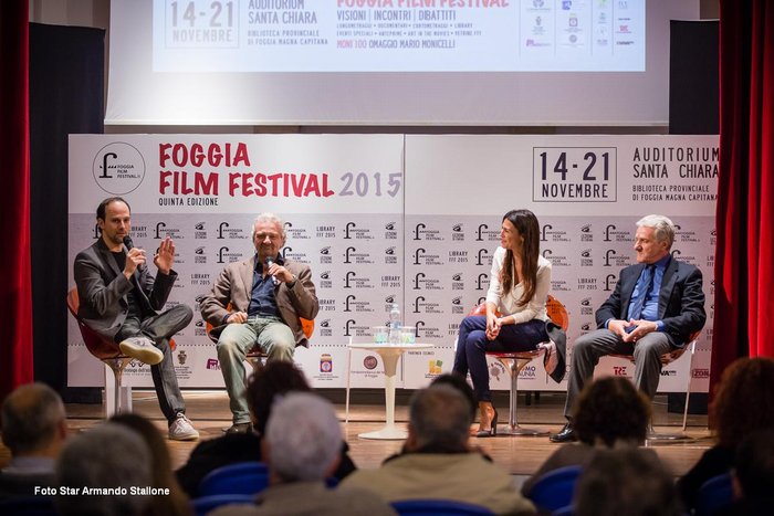25 Lezioni Di Cinema FoggiaFilmFestival 2015 Giovanni Veronesi, Ernesto Fioretti, Valentina Melis.