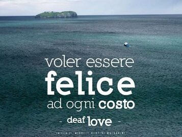 Poster VOLER ESSERE FELICE AD OGNI COSTO Regia Michele Bertini Malgarini